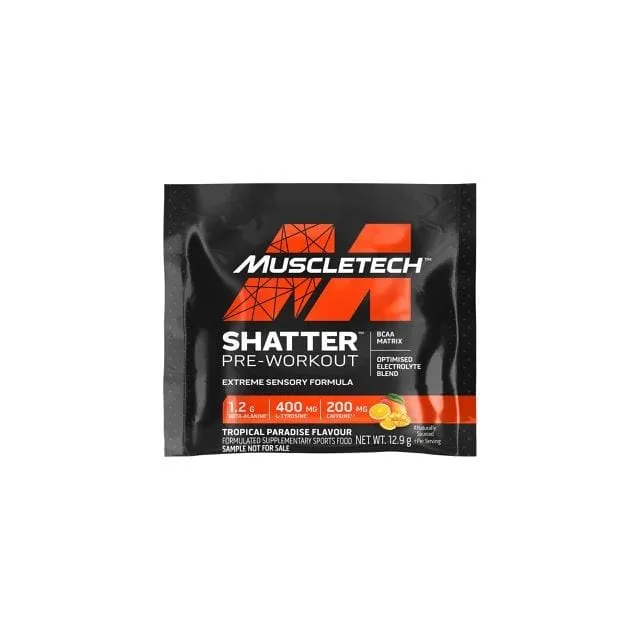 1x MuscleTech Shatter Pre-Workout Sample Sachet *Gift*