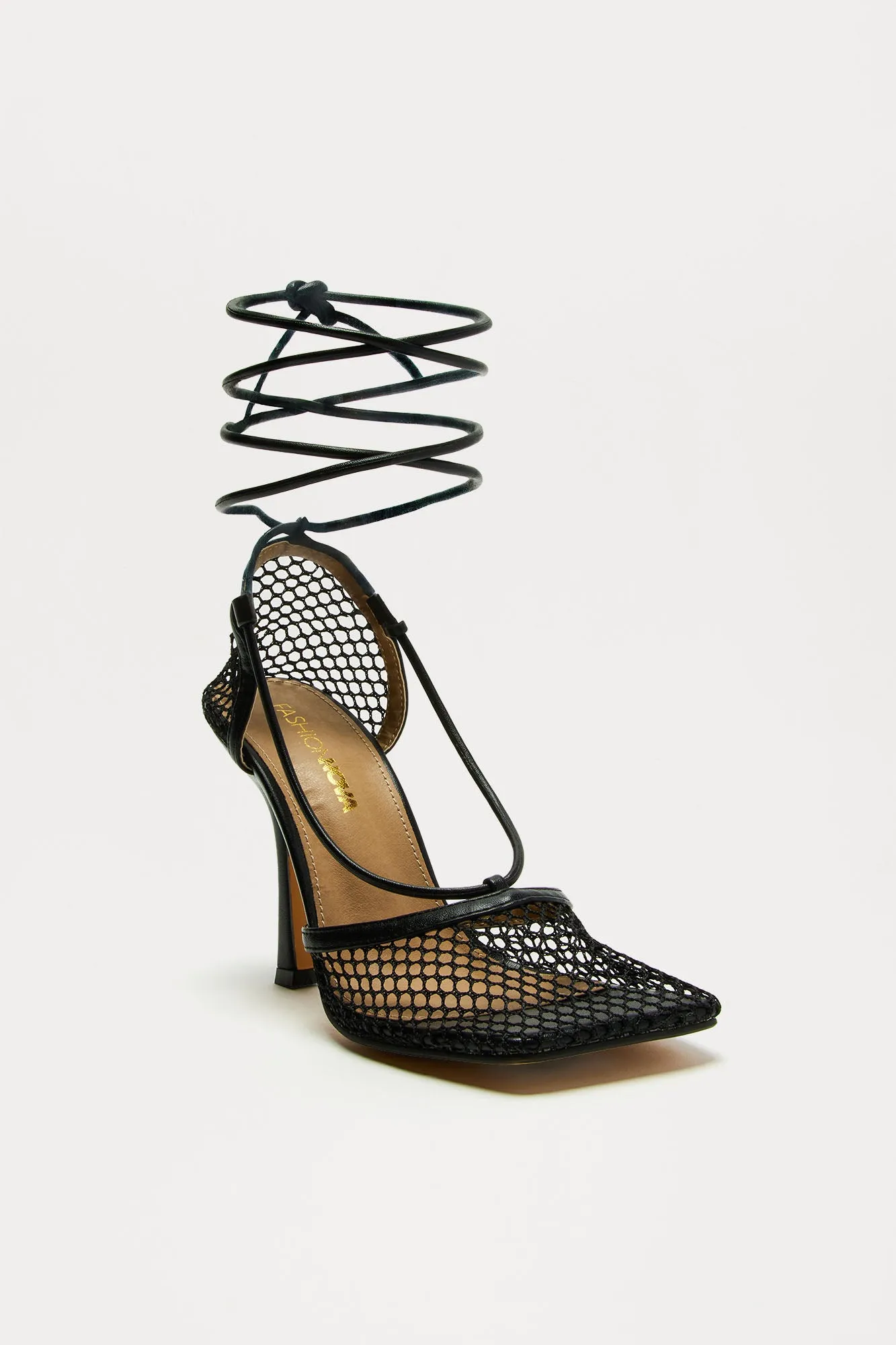 Always Remember Me Mesh Pumps - Black