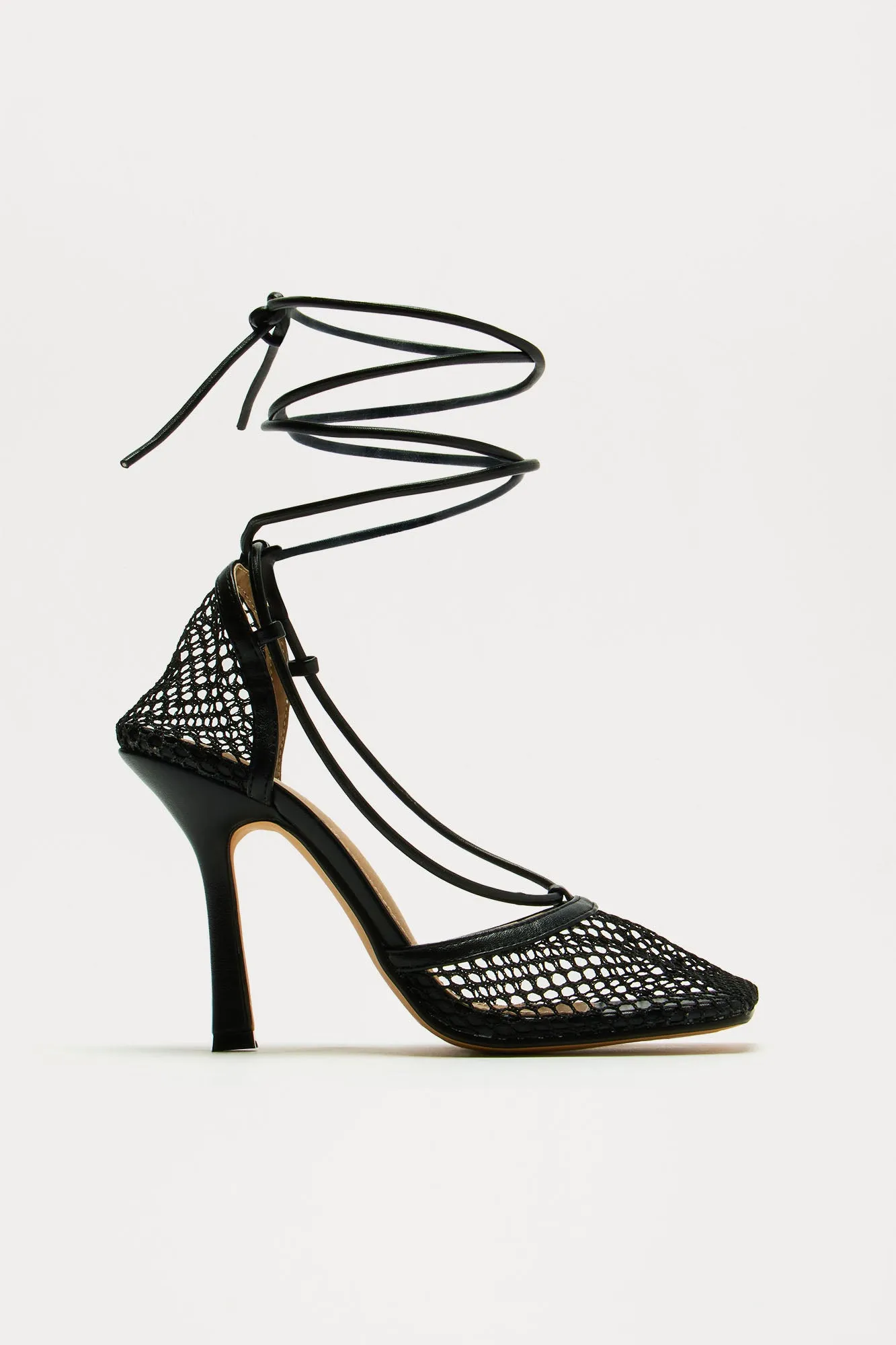 Always Remember Me Mesh Pumps - Black