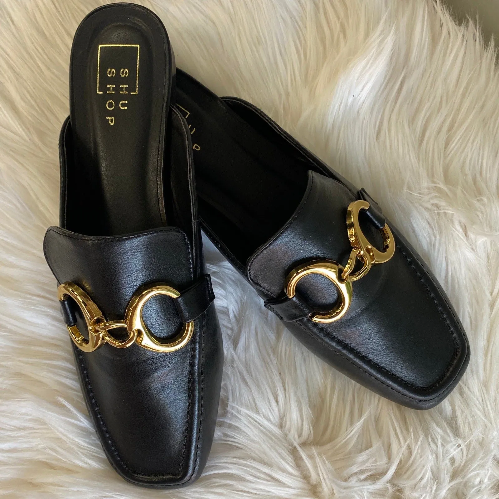 Andrea Black Mule in Black
