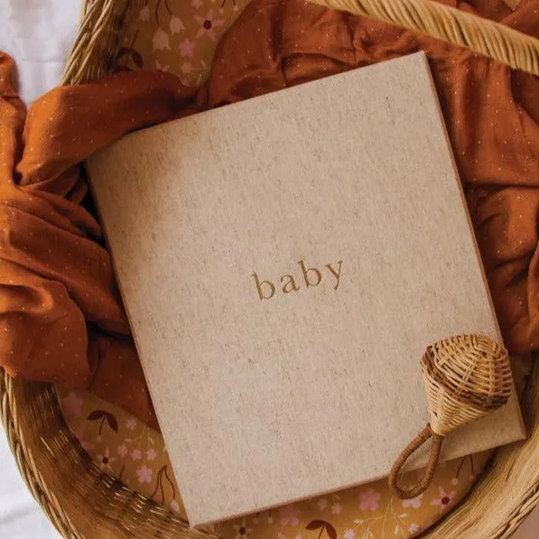 Baby Journal - Your First 5 Years - Oatmeal (boxed)