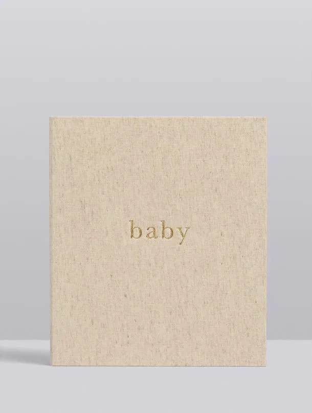 Baby Journal - Your First 5 Years - Oatmeal (boxed)
