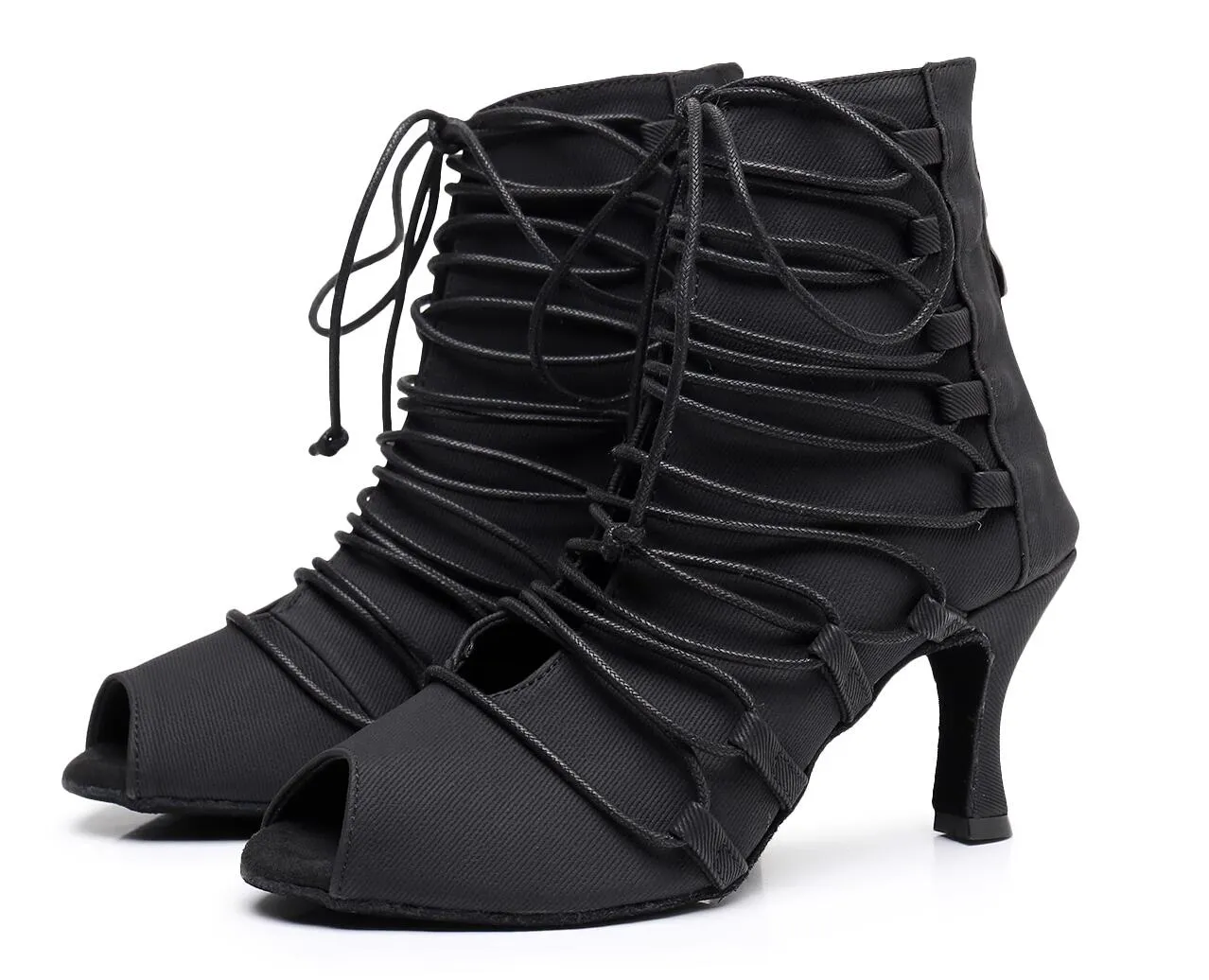 Black Ankle Boots Sexy Dance Booties Dance High Heels Stiletto Heels