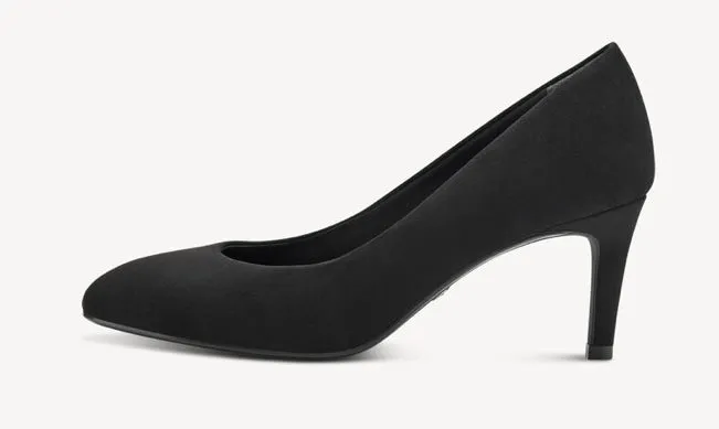 BLACK HEELD COURT SHOE