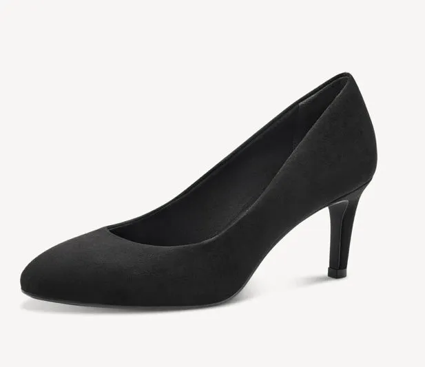 BLACK HEELD COURT SHOE