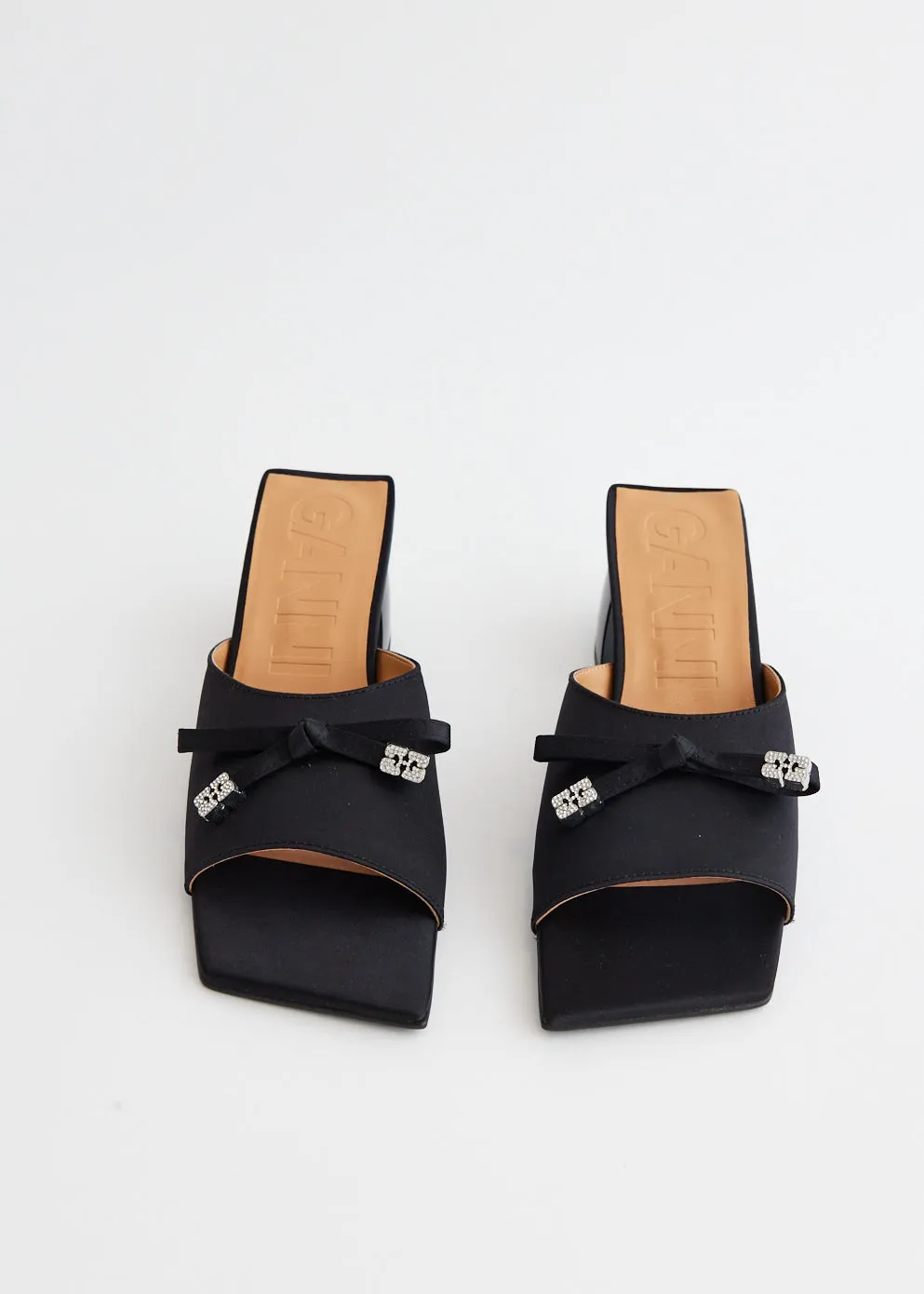 Butterfly Mid Heel Bow Mules