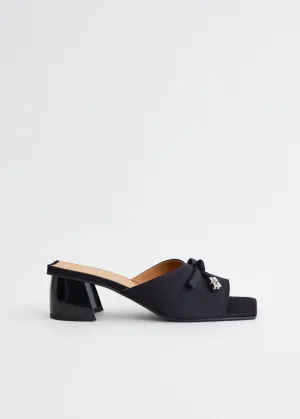 Butterfly Mid Heel Bow Mules