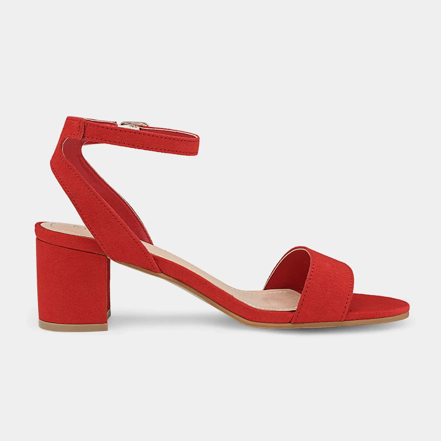 DREAM PAIRS Women's Open Toe Ankle Strap Low Block Chunky Heels Sandals Party Dress Pumps Shoes