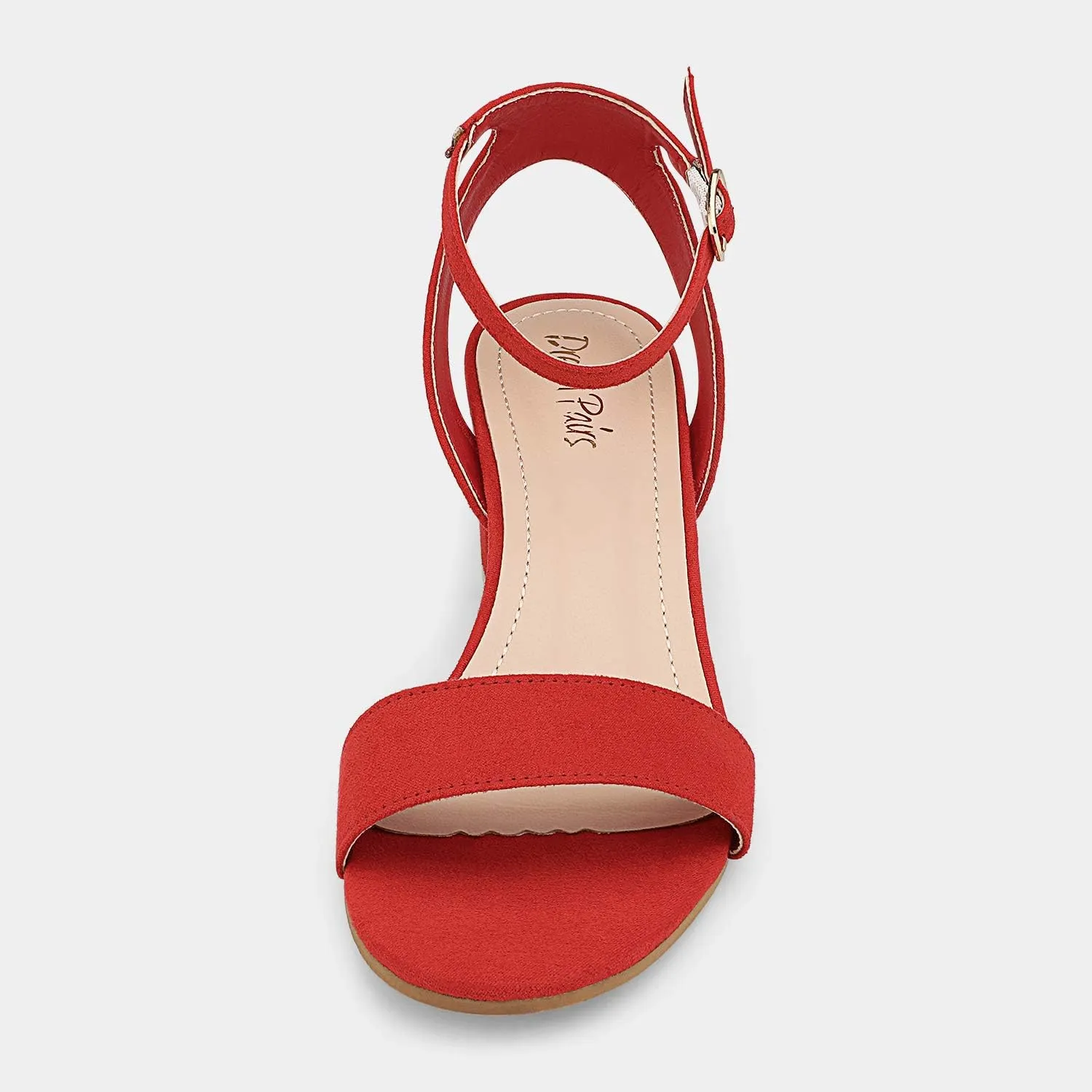 DREAM PAIRS Women's Open Toe Ankle Strap Low Block Chunky Heels Sandals Party Dress Pumps Shoes