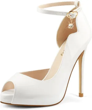 Eithy Women's Thin High Heels Pumps Platforms Shoes for Party Daily Wears