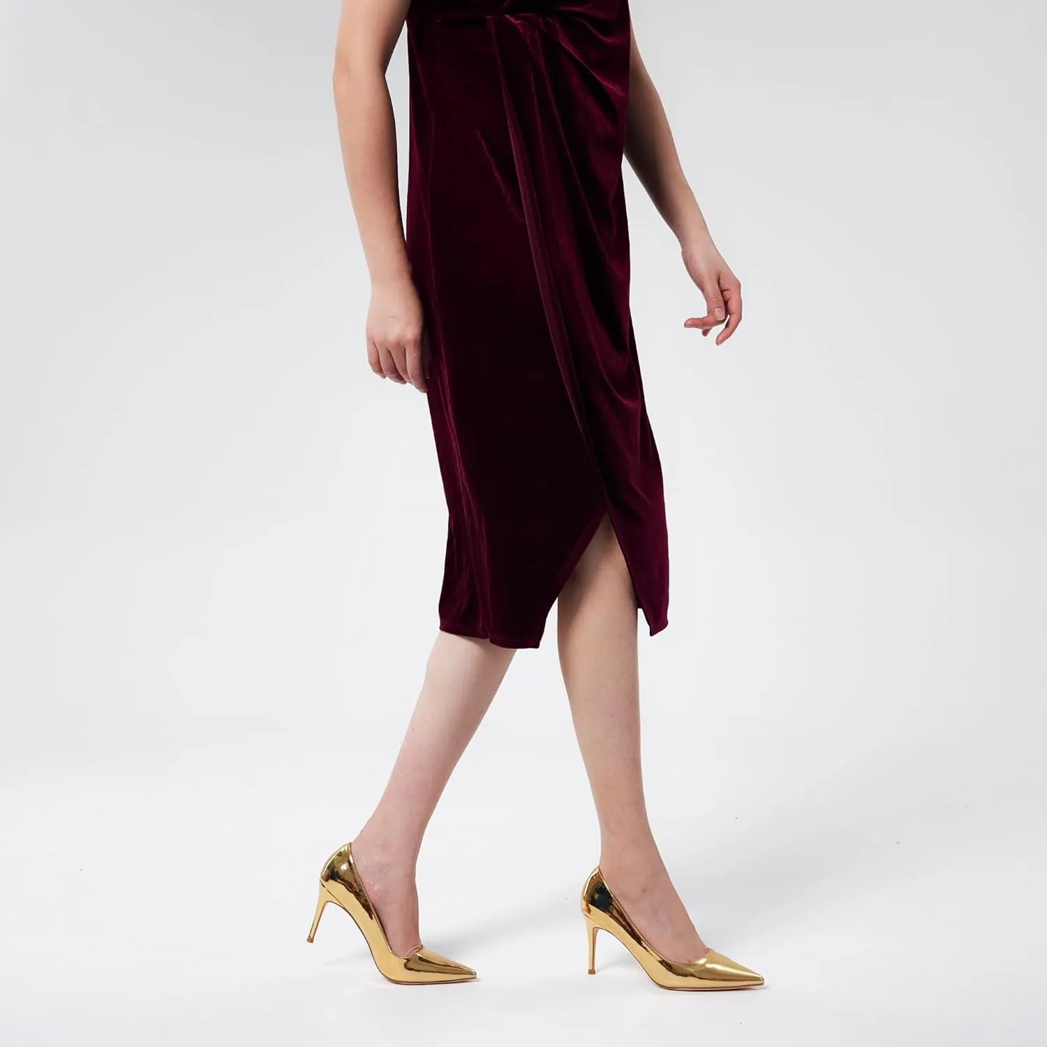 Elisabet Tang 3 in Classic Pointy Pull on Heeled Wedding Pumps - Comfortable Stiletto Closed Toe Dress Heels for Prom Work