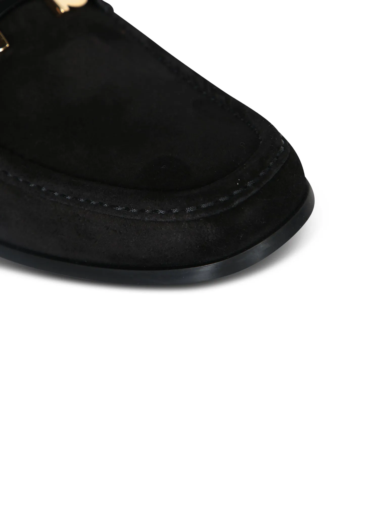 Grandioso Black Suede Loafer
