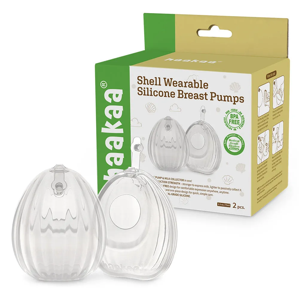 Haakaa Shell Wearable Silicone Breast Pump (2pcs) -75ml