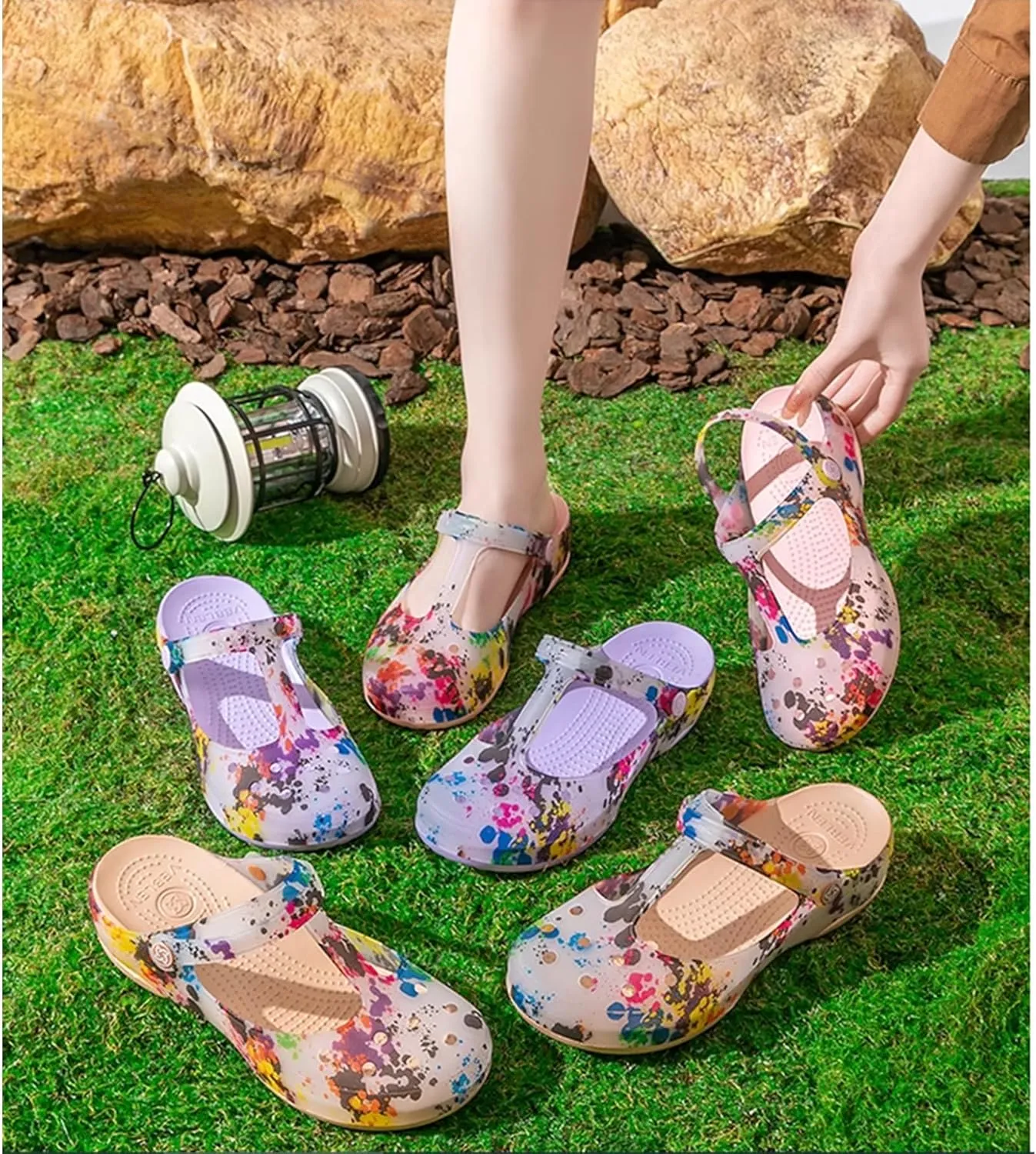 KELMALL Non Slip Clogs for Women, Classic Slip On Platform Nursing Garden Mules & Clogs Comfort Lightweight