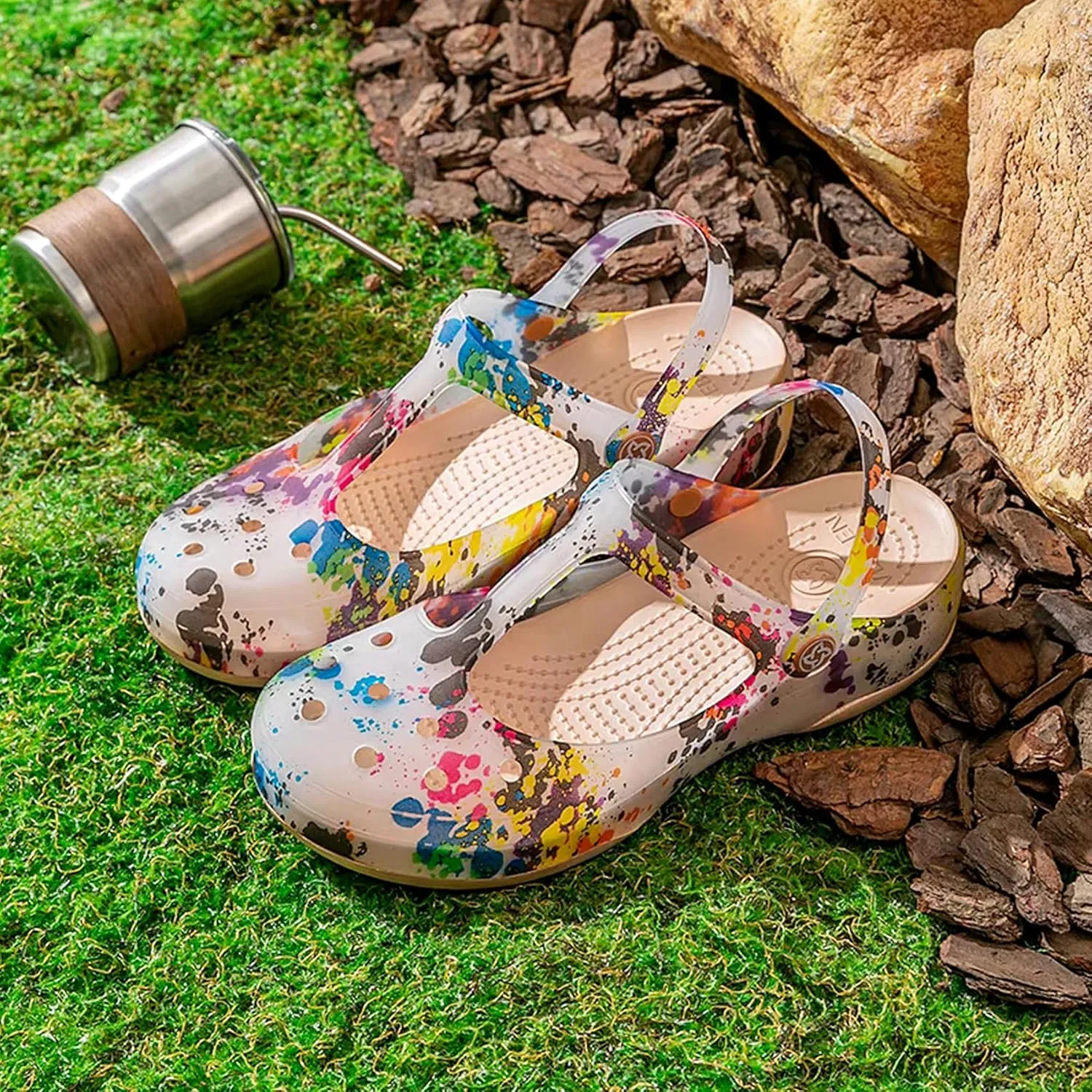 KELMALL Non Slip Clogs for Women, Classic Slip On Platform Nursing Garden Mules & Clogs Comfort Lightweight