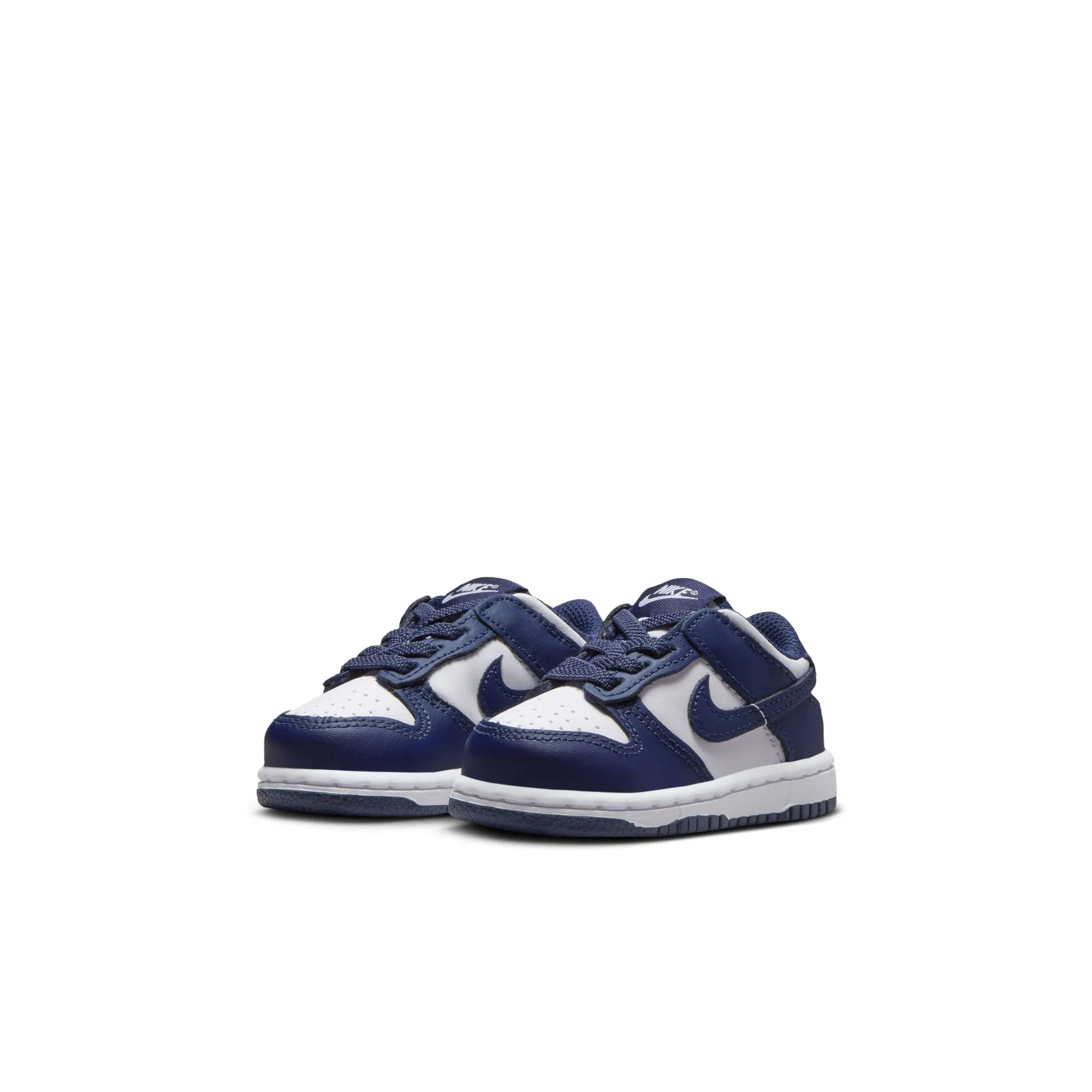 KIDS NIKE DUNK LOW TDE (WHITE/MIDNIGHT NAVY)
