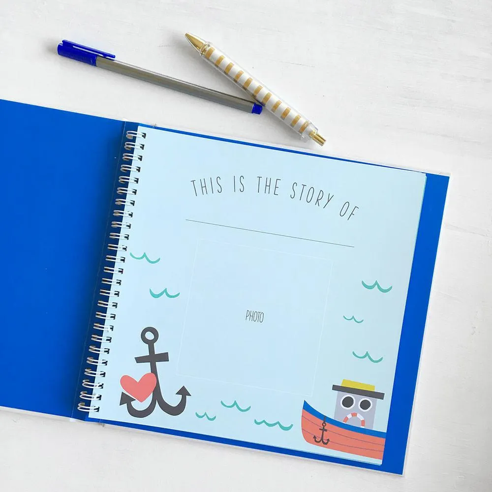 Little Captain Memory Baby Book by Lucy Darling