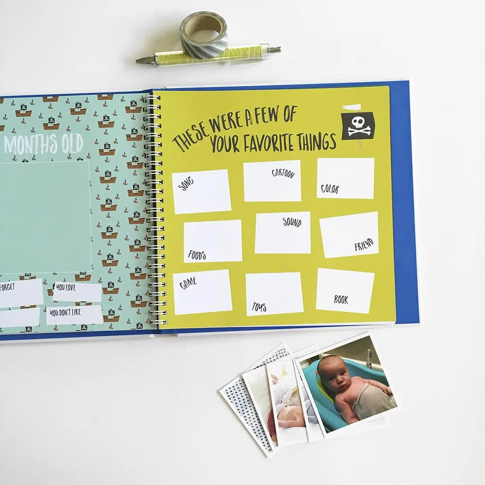 Little Captain Memory Baby Book by Lucy Darling