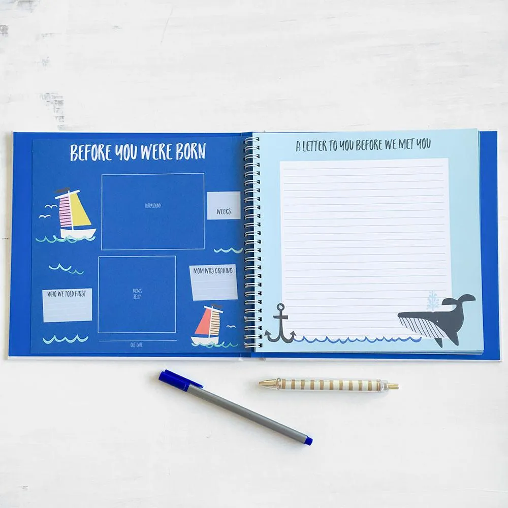 Little Captain Memory Baby Book by Lucy Darling