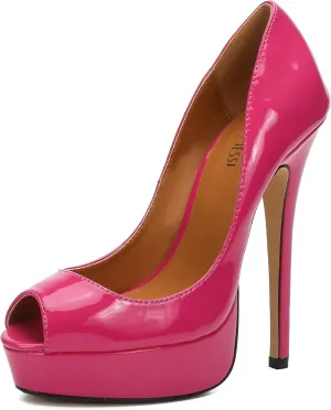 MAIERNISI JESSI Unisex Men's Women's Flatform High Heels Peep Toe Stiletto Pumps