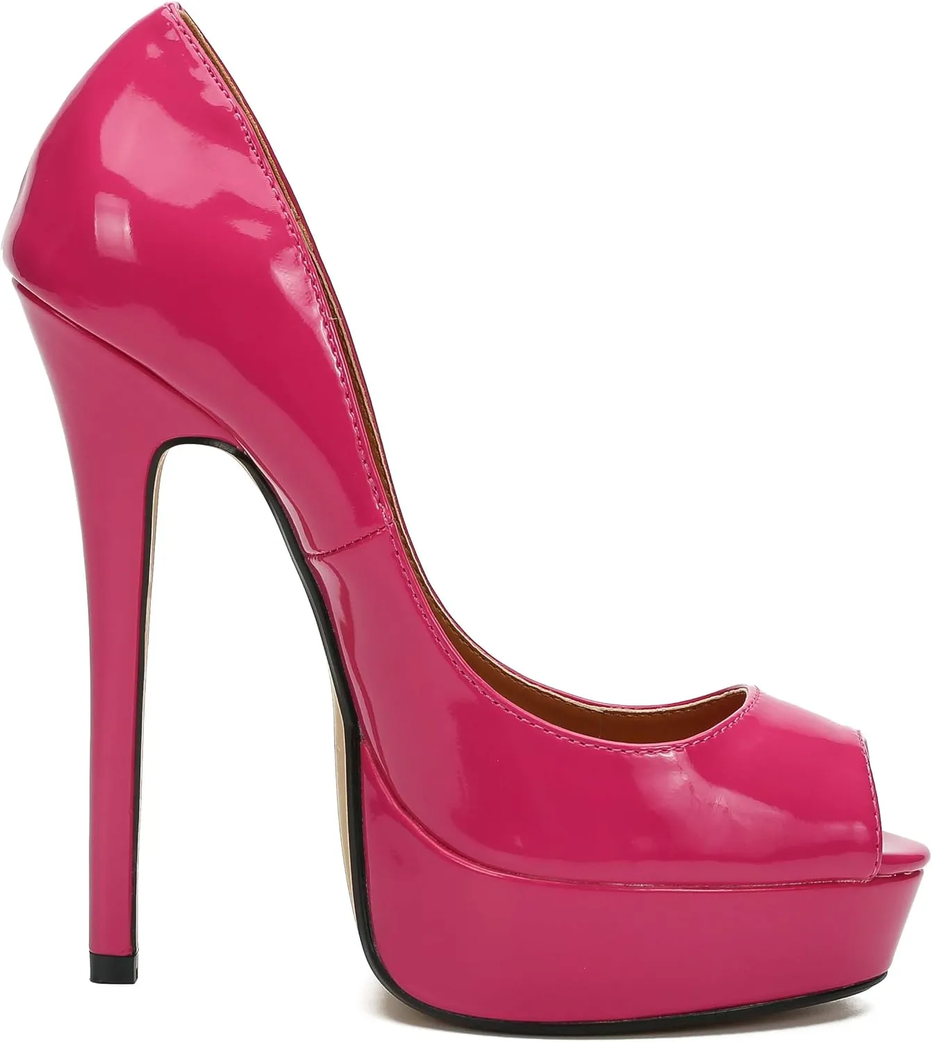 MAIERNISI JESSI Unisex Men's Women's Flatform High Heels Peep Toe Stiletto Pumps