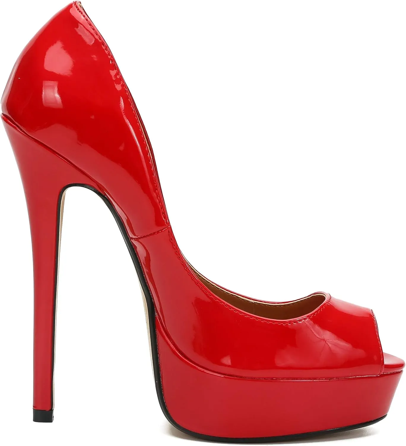 MAIERNISI JESSI Unisex Men's Women's Flatform High Heels Peep Toe Stiletto Pumps