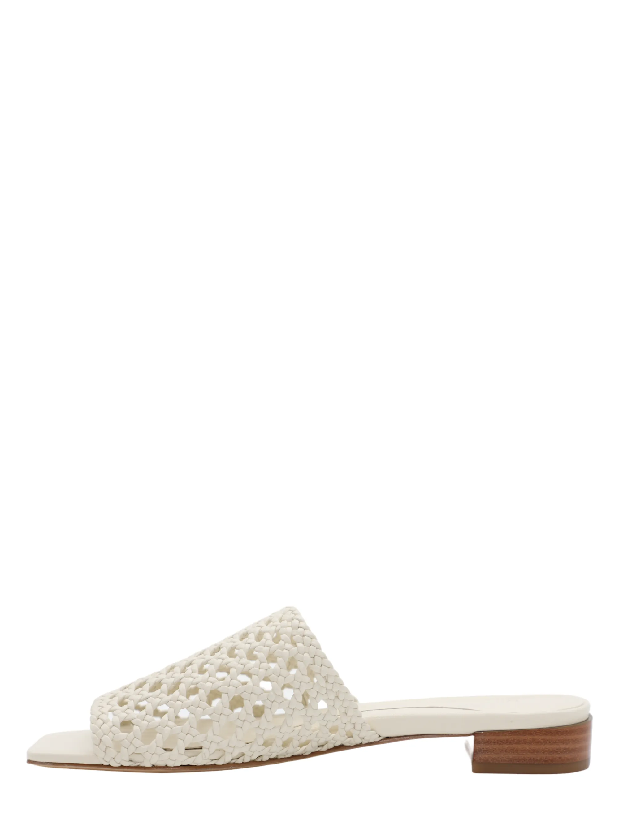 Marion Parke Sabrina Flat Sandal in Ivory