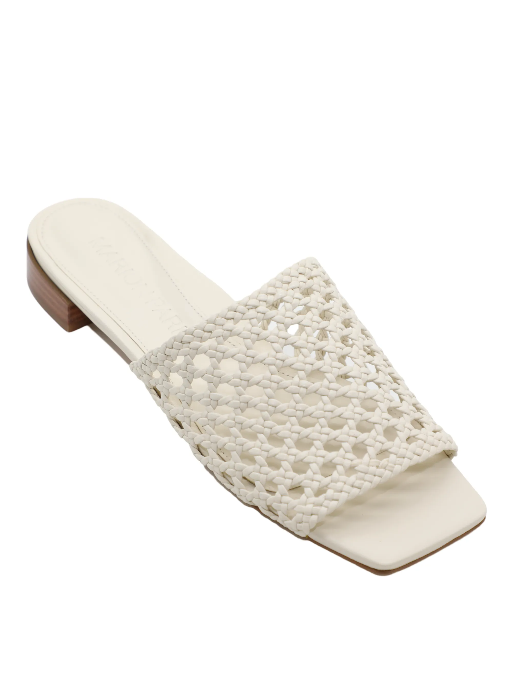 Marion Parke Sabrina Flat Sandal in Ivory