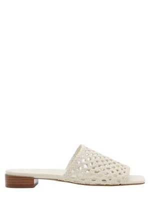 Marion Parke Sabrina Flat Sandal in Ivory