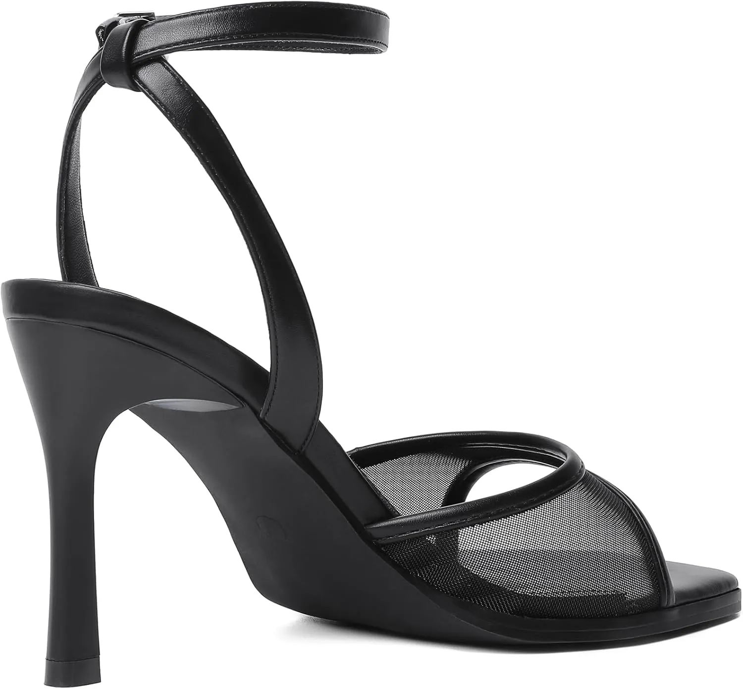 Mostrin Heels for Women Square Open Toe Heeled Sandals Ankle Strap Sexy Peep Toe High Heels for Party, Prom, Wedding Dressy Pumps Shoes