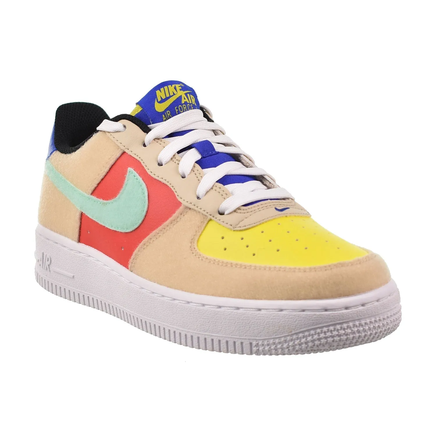 Nike Air Force 1 LV8 (GS) Big Kids' Shoes Sanddrift-Track Red