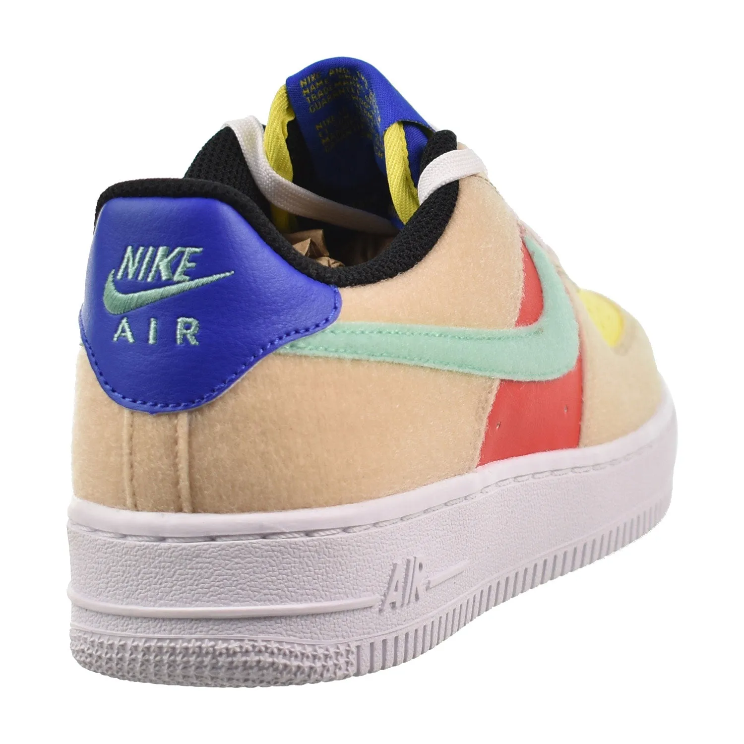 Nike Air Force 1 LV8 (GS) Big Kids' Shoes Sanddrift-Track Red