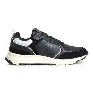 PEPE JEANS Joy Leather Fashion Sneakers Men PMS31014-BLK