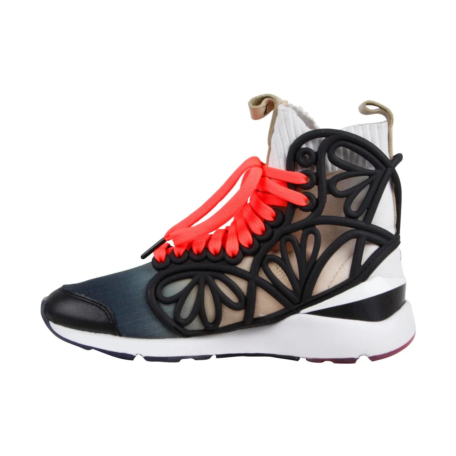 Puma Pearl Cage Mid Fade Sophia Webster Black Black Womens Athletic Training Shoes