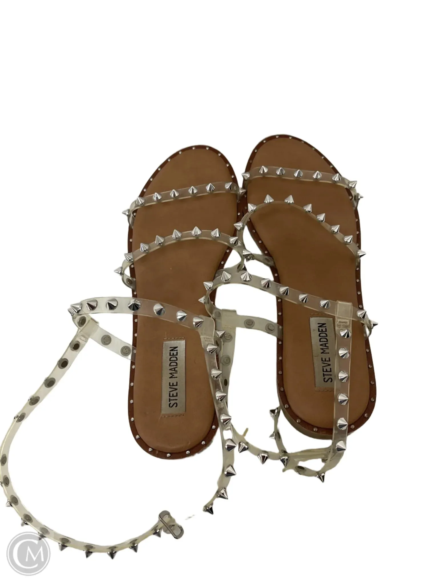 Sandals Flats By Steve Madden In Clear, Size: 9