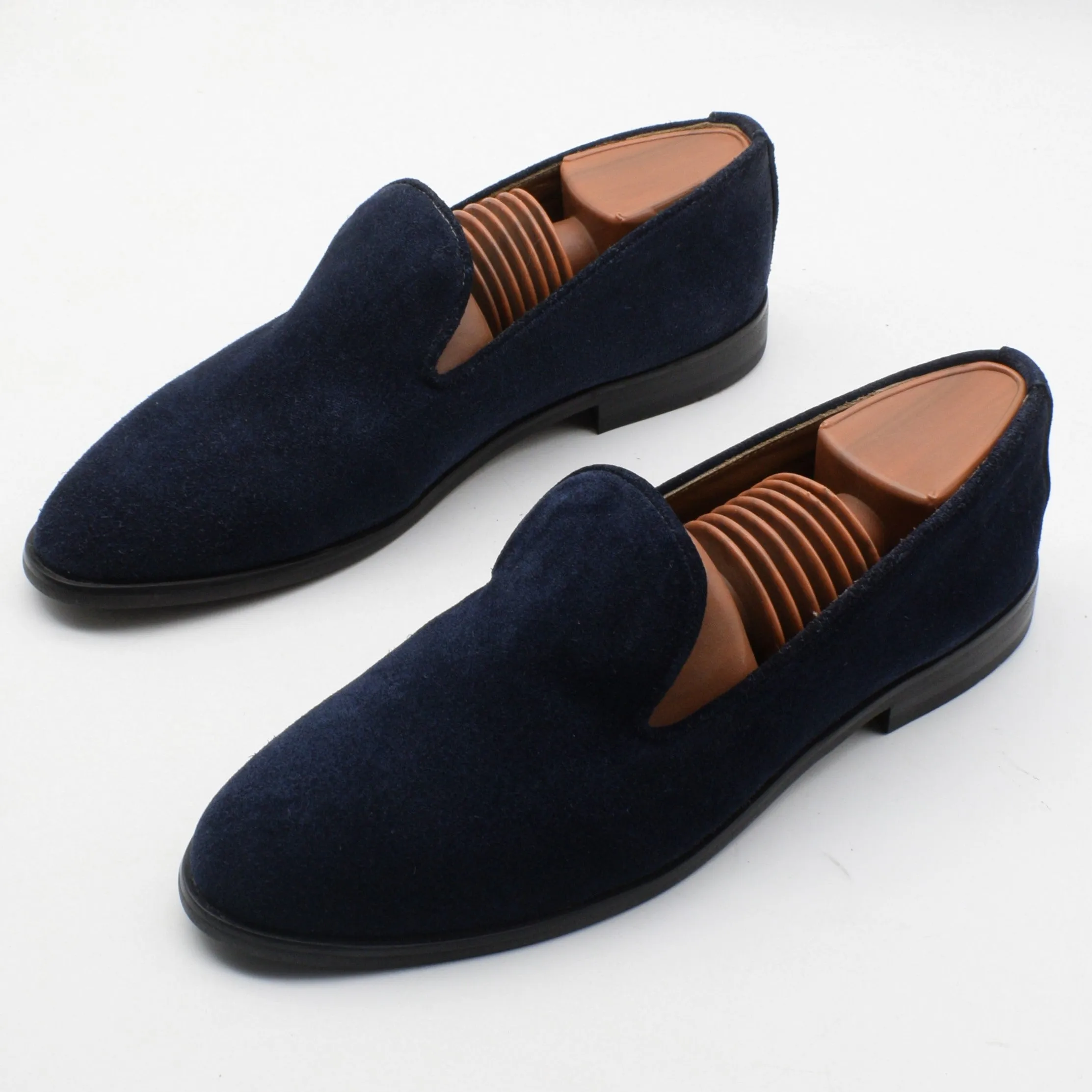 SUEDE VELVET LOAFERS - BLACK SOLE