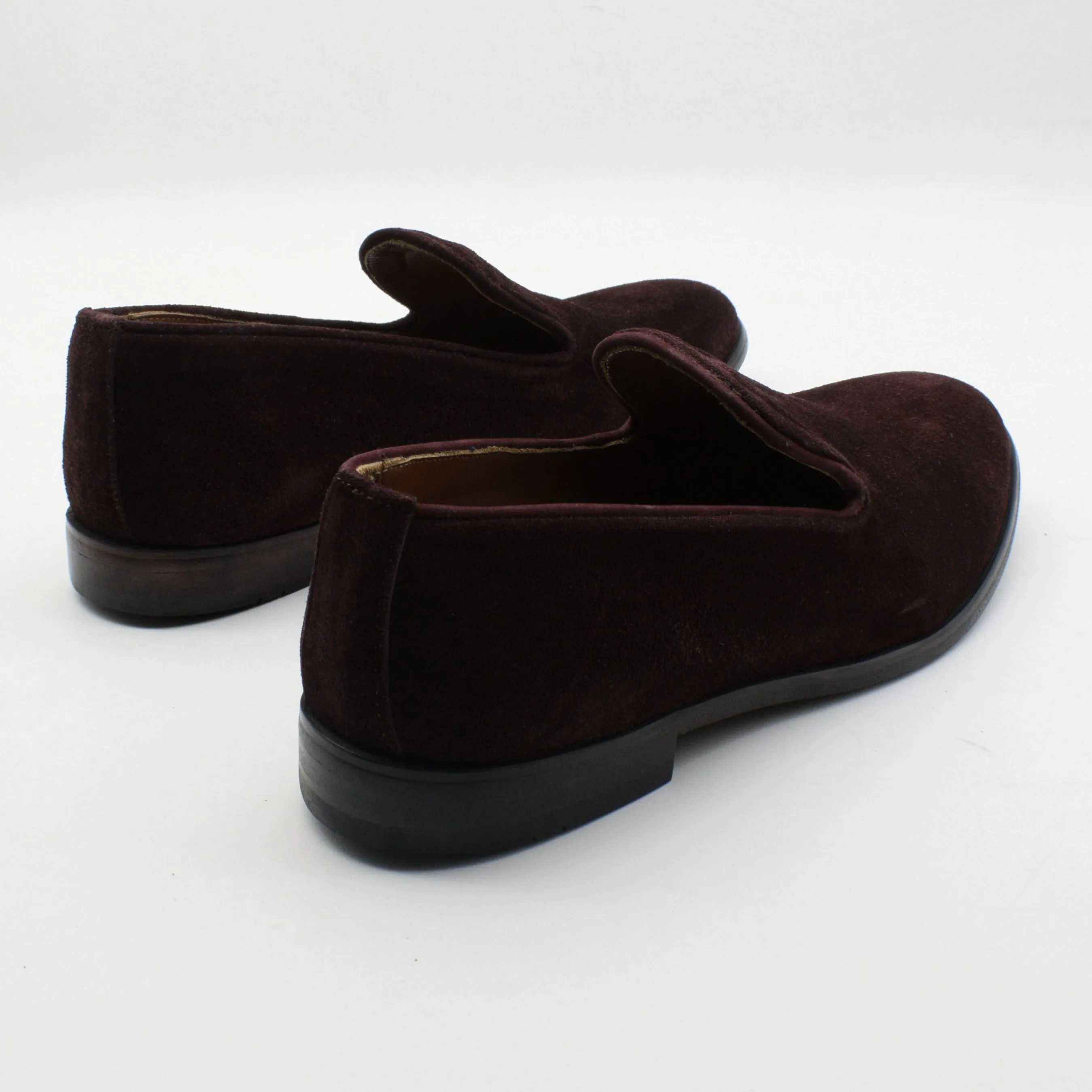 SUEDE VELVET LOAFERS - BLACK SOLE