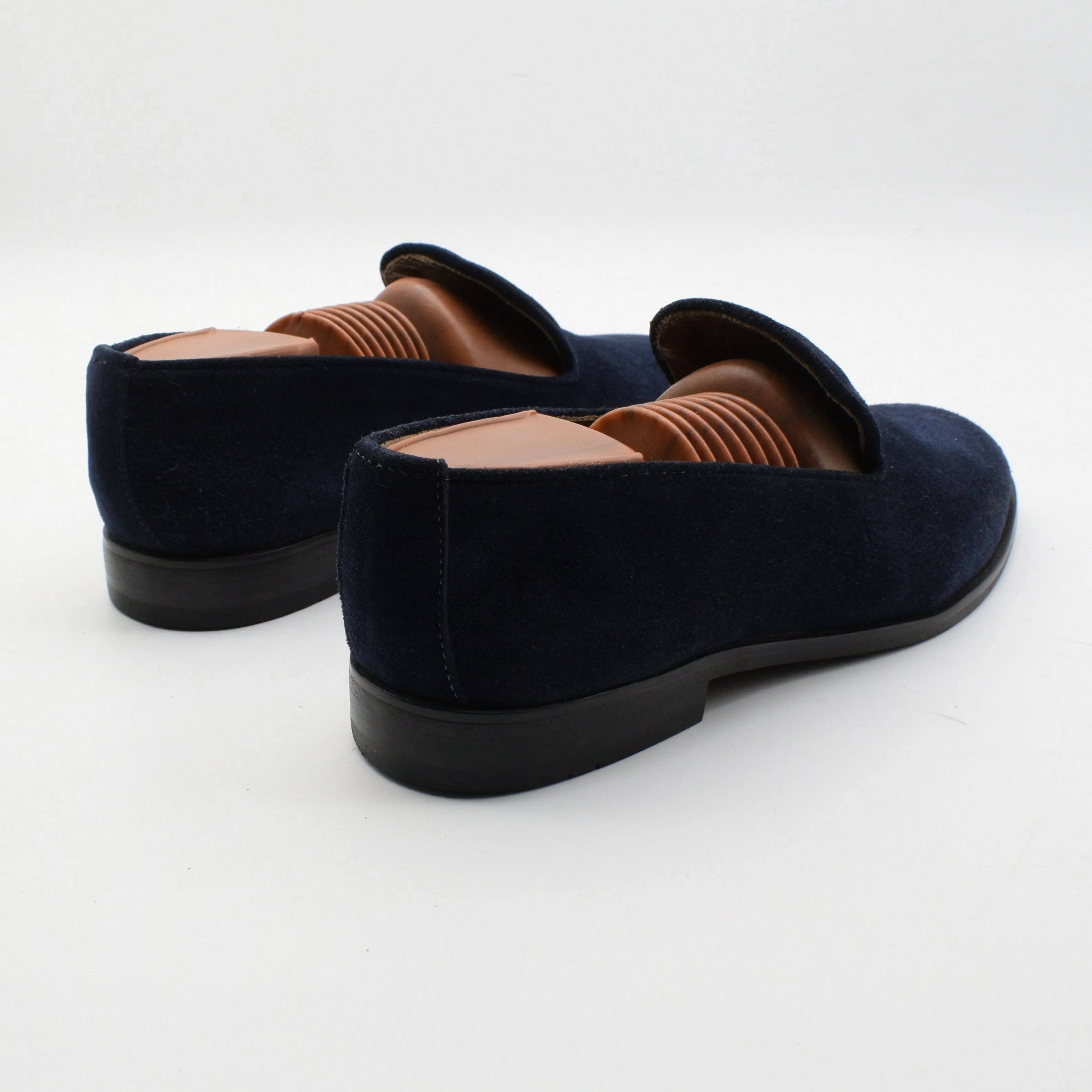 SUEDE VELVET LOAFERS - BLACK SOLE