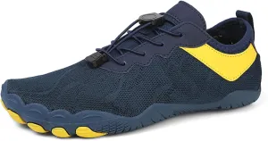 Thatrich Womens Hike Barefoot Shoes Breathable Athletic Running Men Wide Toe Box Non Slip Water Proof Work Shoe Vacation Beach Grounded Footwear Slip-On Lightweight Comfy Hiking Sneakers for Unisex