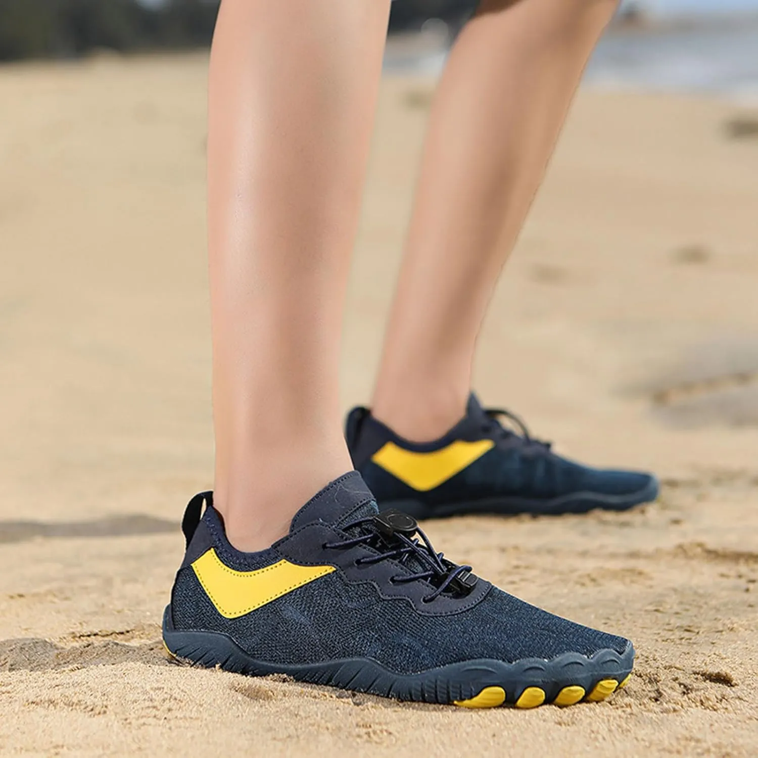 Thatrich Womens Hike Barefoot Shoes Breathable Athletic Running Men Wide Toe Box Non Slip Water Proof Work Shoe Vacation Beach Grounded Footwear Slip-On Lightweight Comfy Hiking Sneakers for Unisex