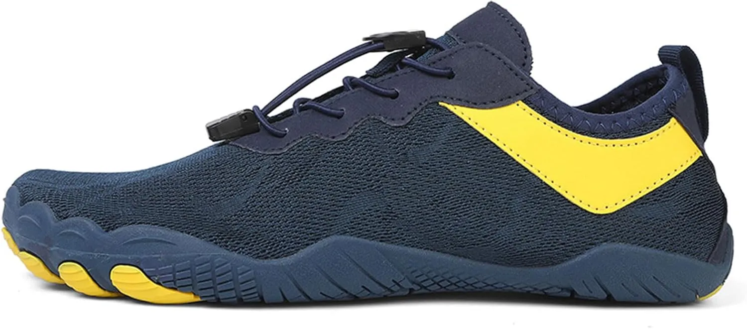 Thatrich Womens Hike Barefoot Shoes Breathable Athletic Running Men Wide Toe Box Non Slip Water Proof Work Shoe Vacation Beach Grounded Footwear Slip-On Lightweight Comfy Hiking Sneakers for Unisex