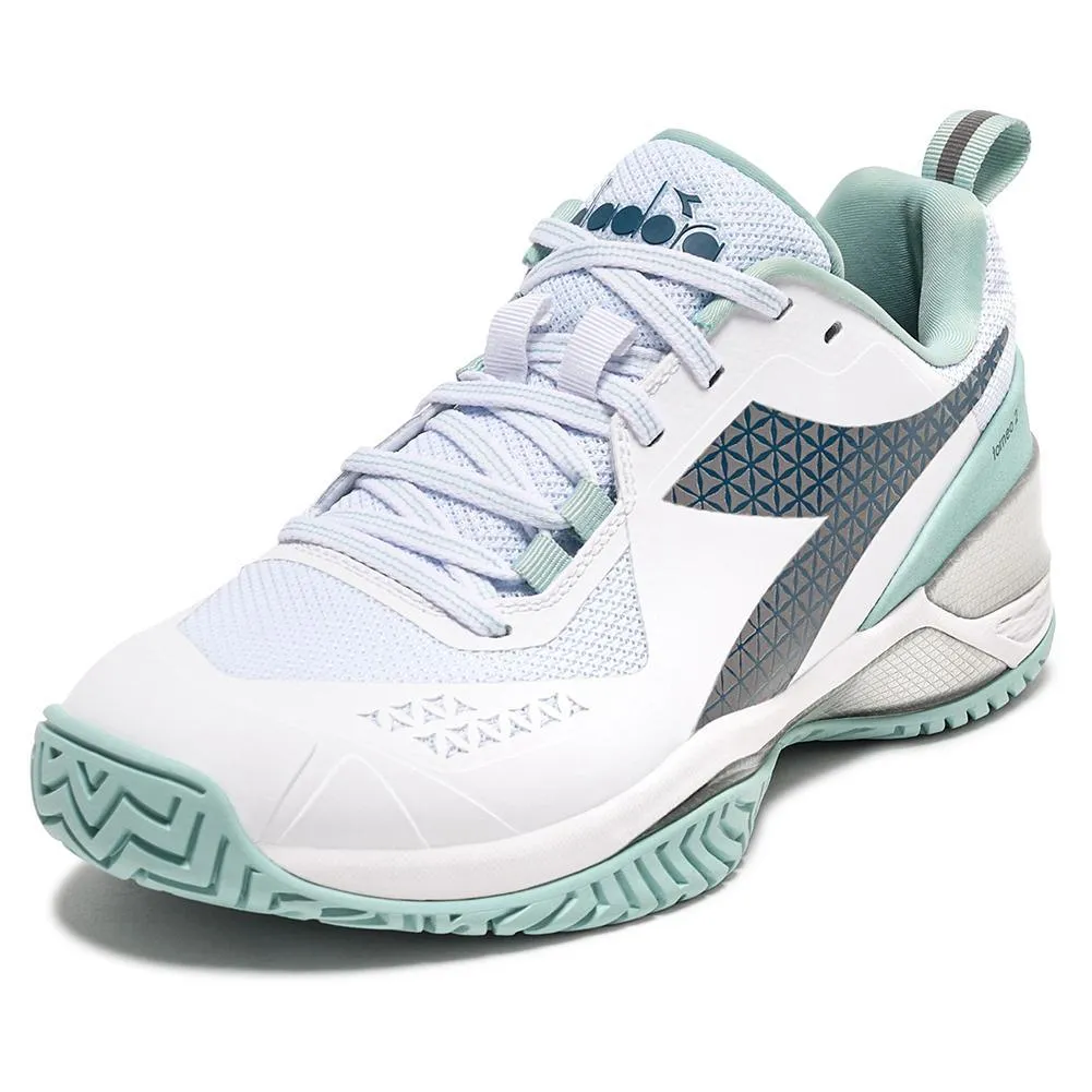 Women's Blushield Torneo 2 AG Tennis Shoes White and Legion Blue