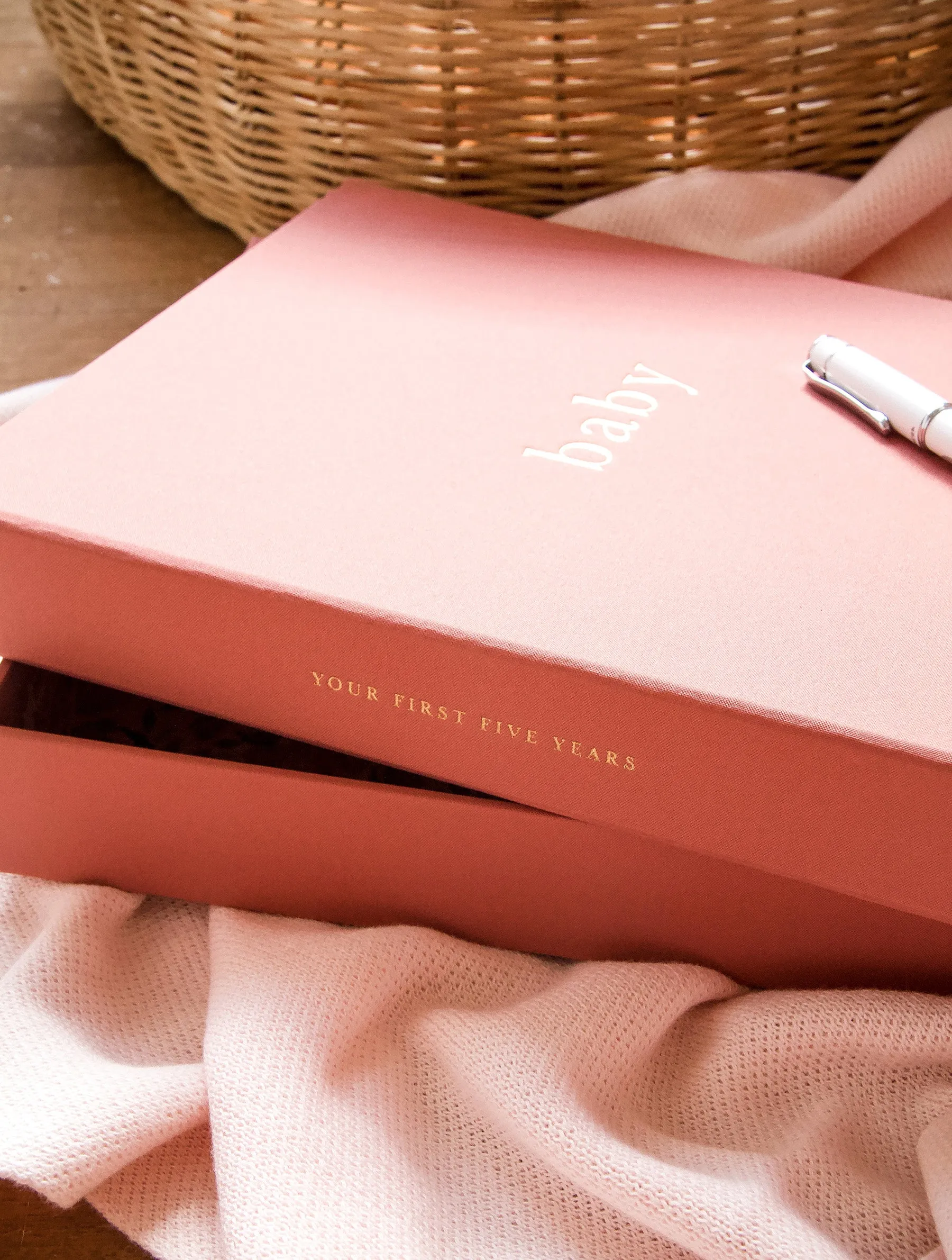 Write To Me - Baby Journal First Five Years - Blush (Boxed)
