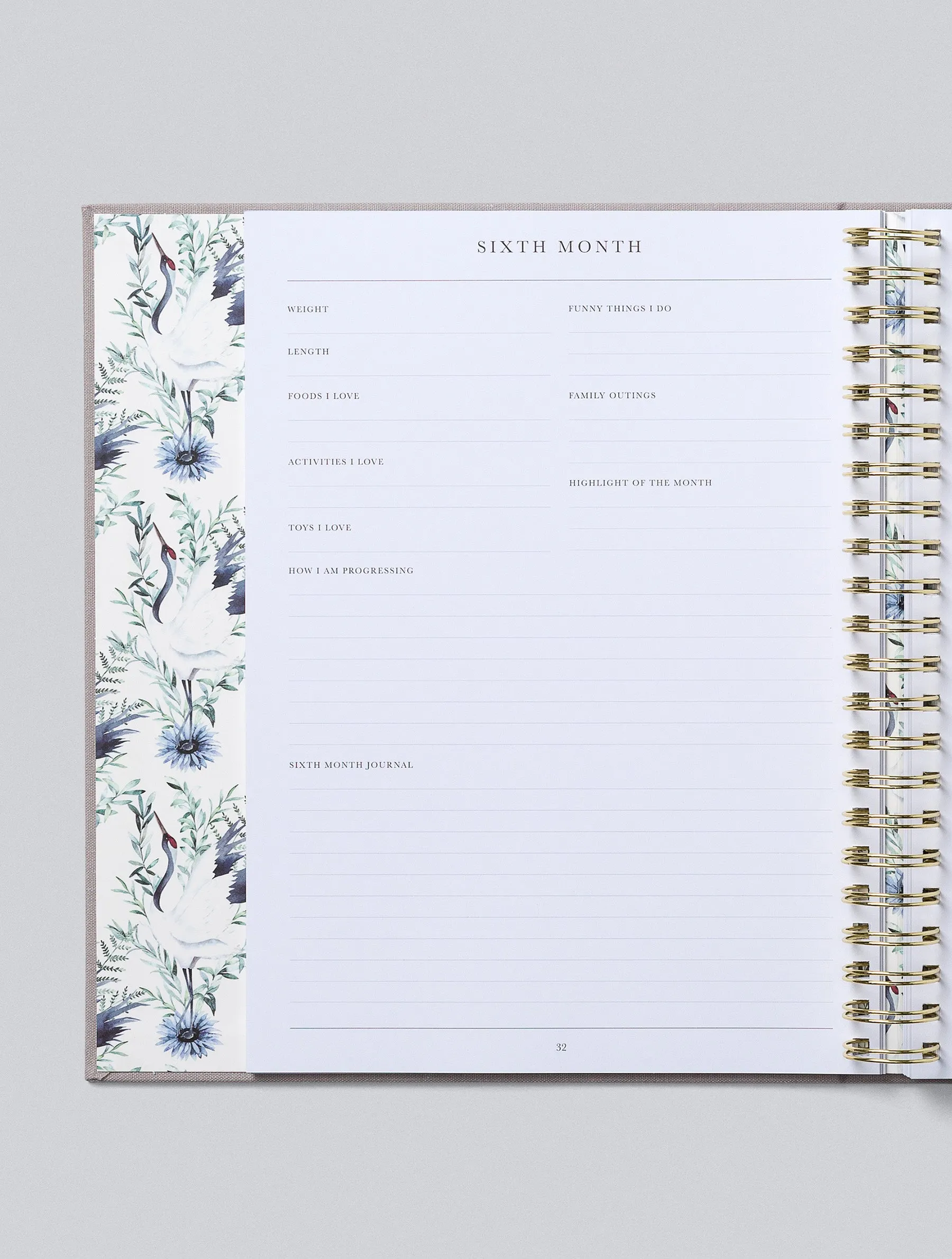 Write To Me - Baby Journal First Five Years - Light Grey (Boxed)