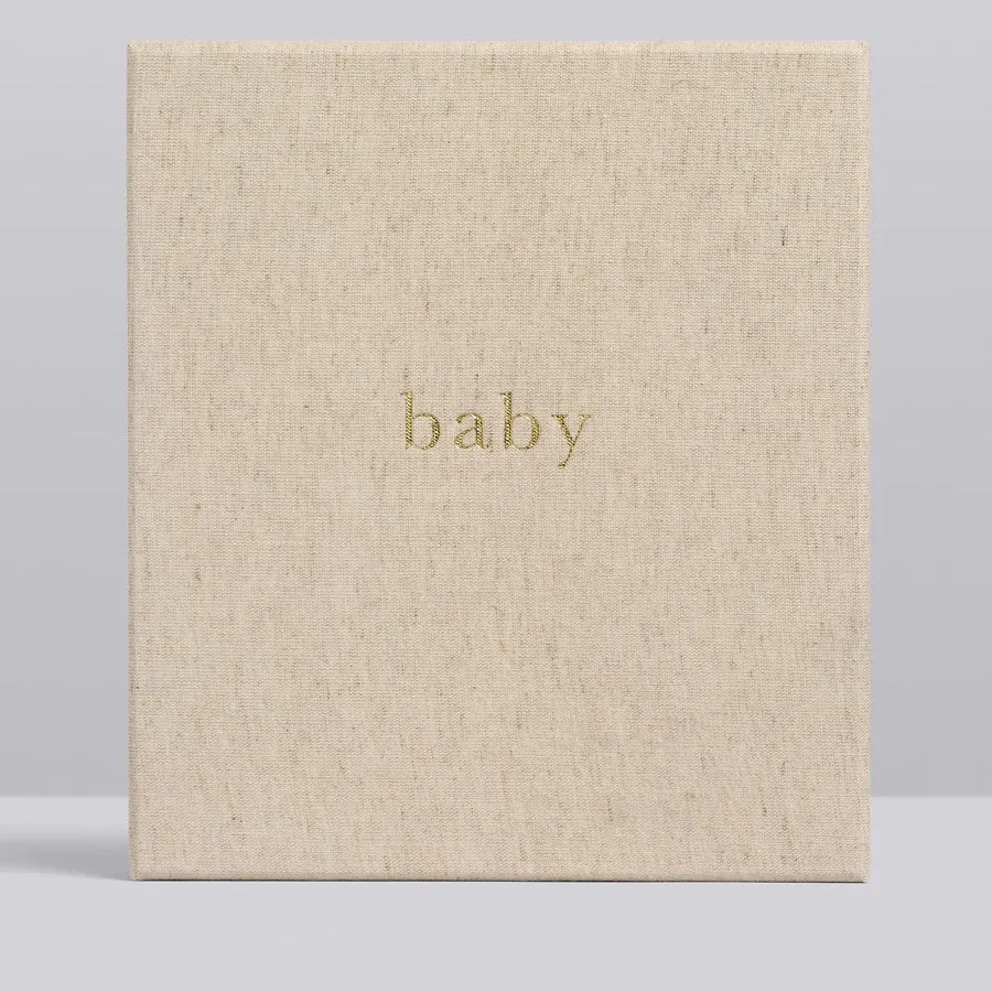 Write To Me - Baby Journal First Five Years - Oatmeal (Boxed)