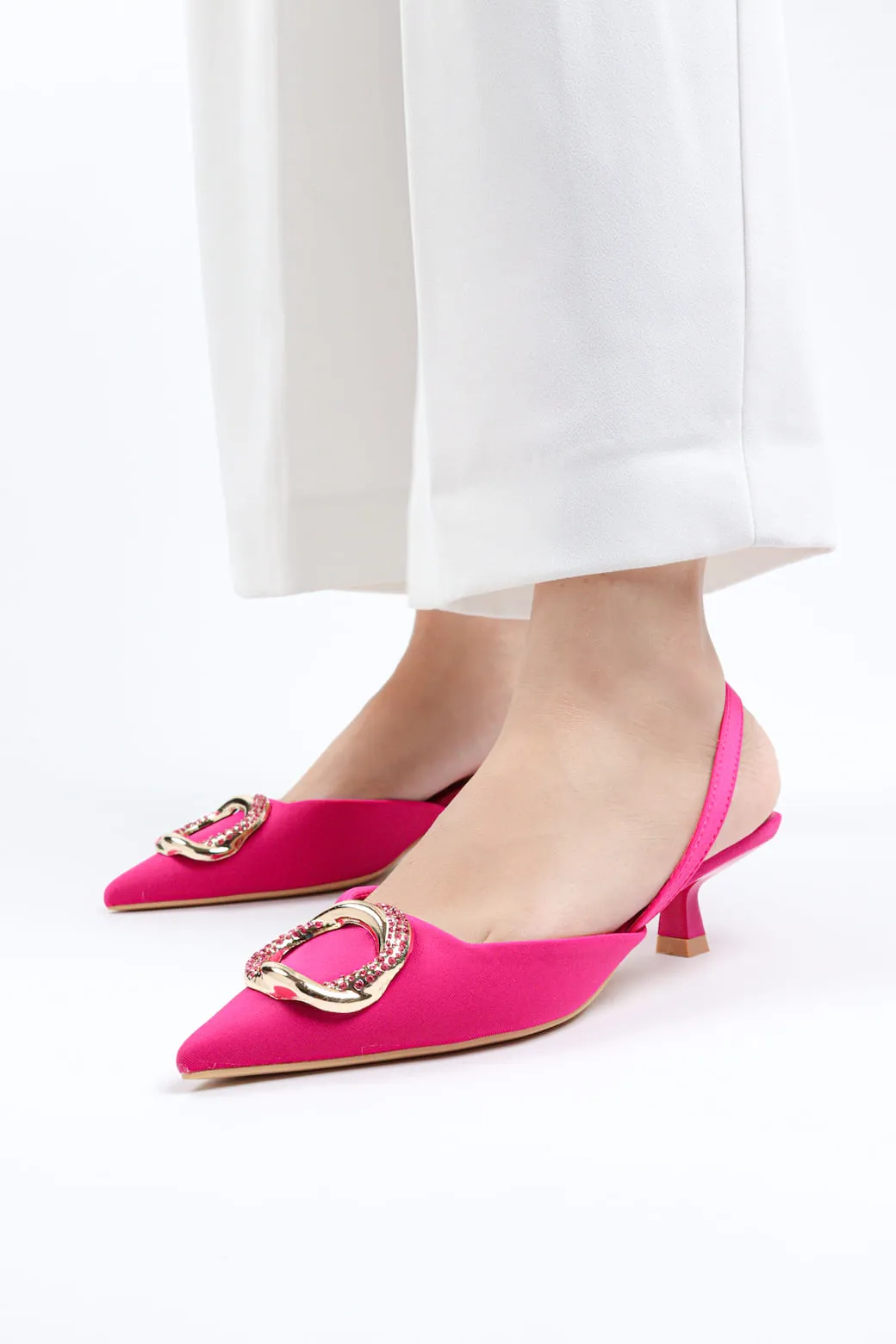 Yunai - Women's Kitten Mules