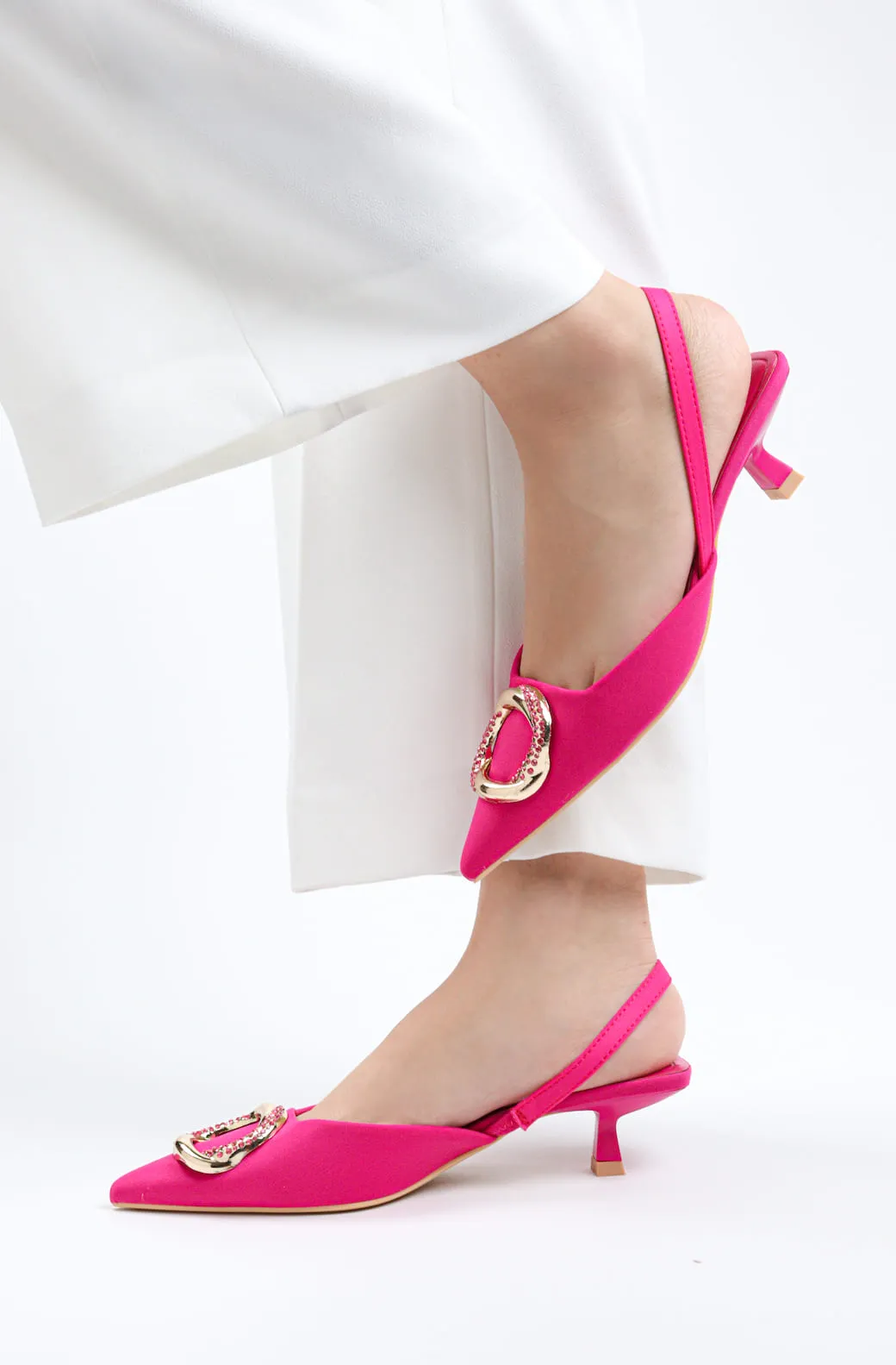 Yunai - Women's Kitten Mules